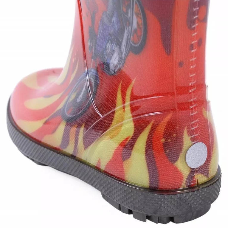 Dětské zateplené holínky Demar Hawai Lux Exclusive ED plameny